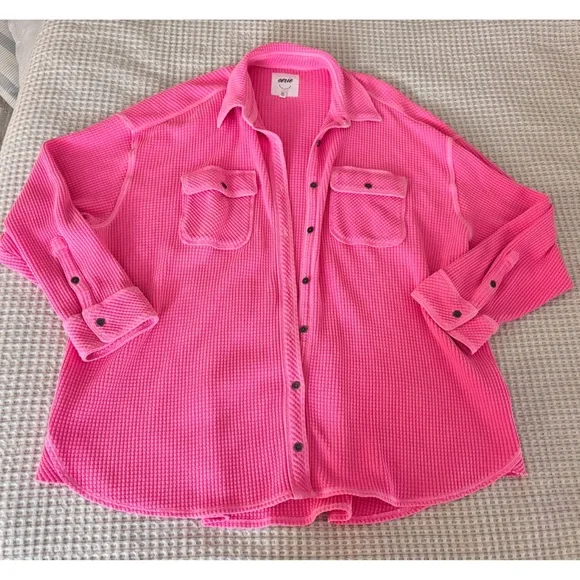 Aerie Lumber Jane Waffle Shirt - Picture 2 of 3
